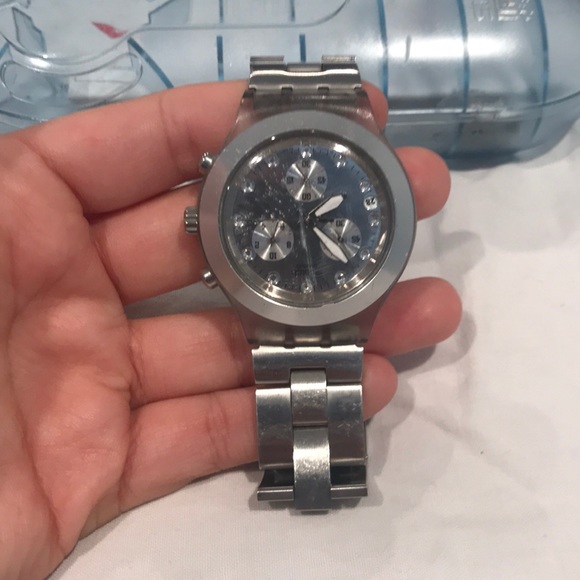 Silver Swatch Watch - Picture 3 of 8